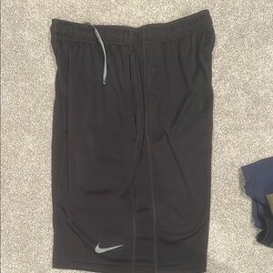 Nike Black Athletic Shorts with Elastic Waistband